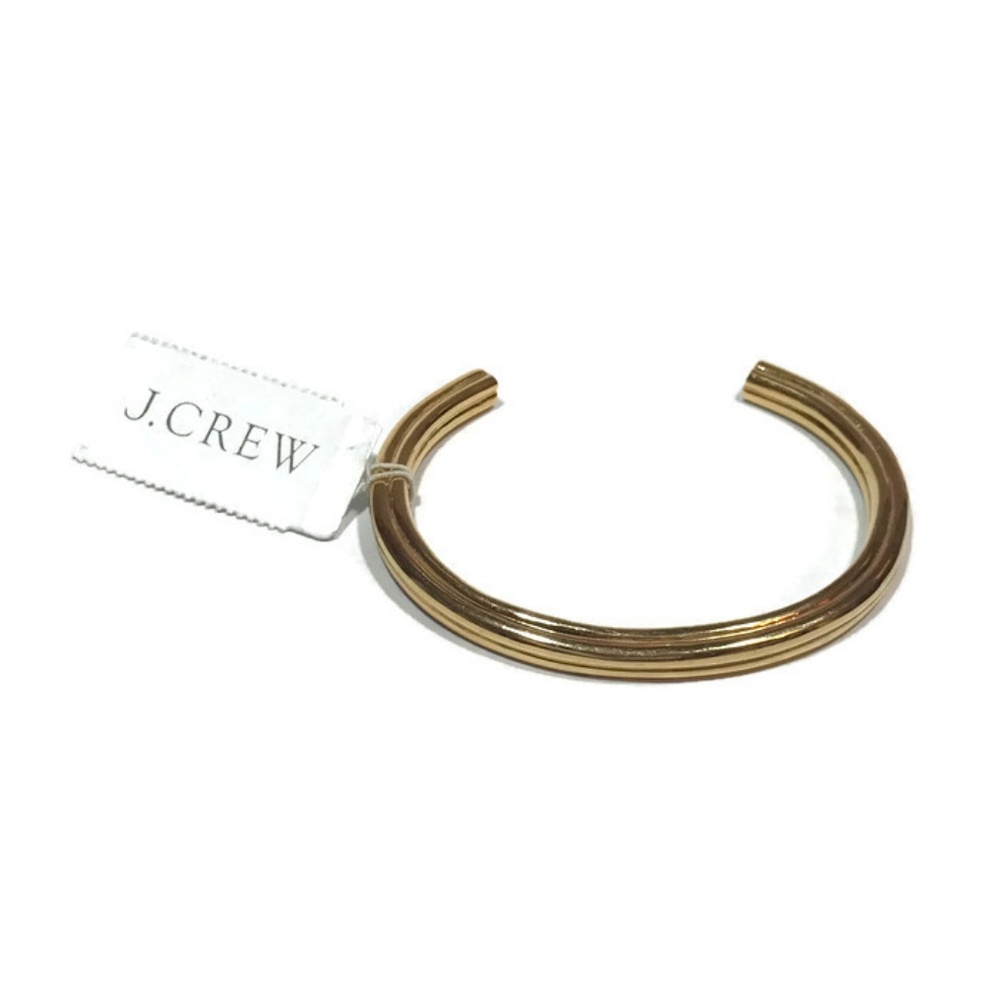 J Crew Bracelet Gold Tone Cuff Bracelet New